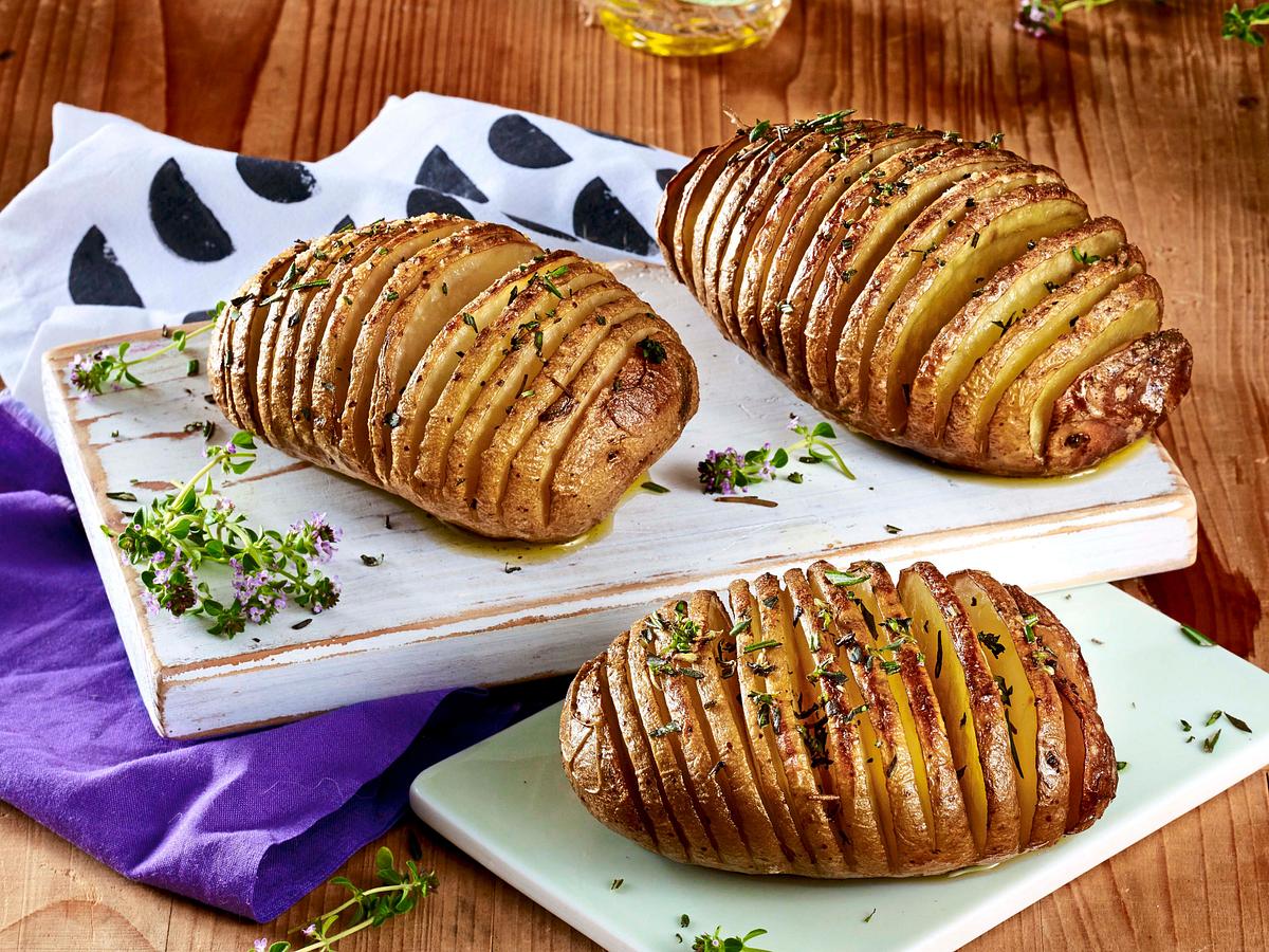 Gefächerte Ofenkartoffeln à la Provence Rezept