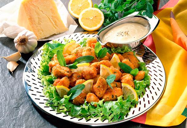 Geflügelhappen mit Salbei Rezept Geflügelhappen mit Salbei Rezept
