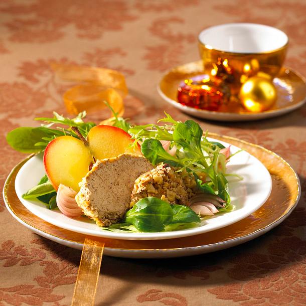 Geflügelleber mit Walnüssen Rezept