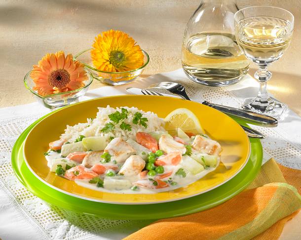 Geflügelragout mit Reis Rezept Geflügelragout mit Reis Rezept