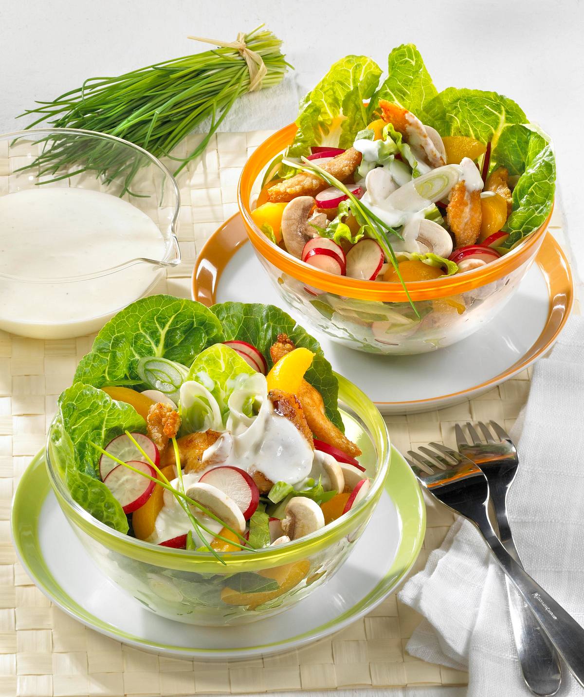 Geflügelsalat mit Joghurt-Dressing Rezept