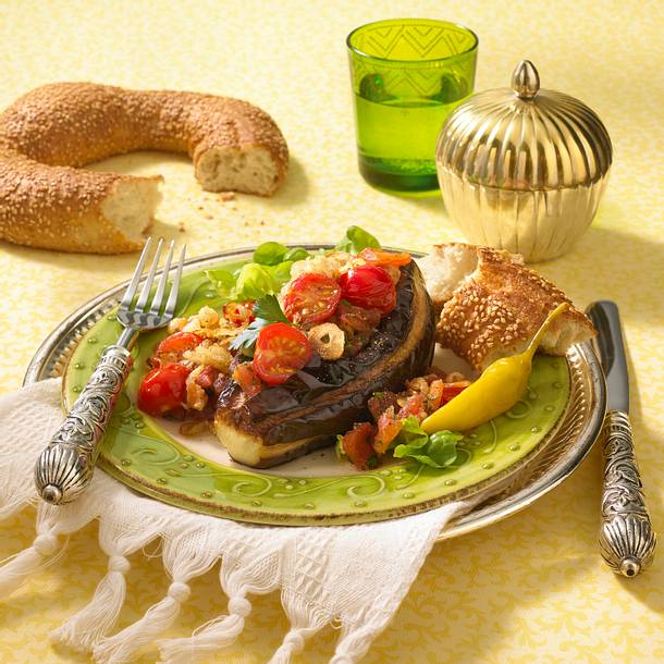 Gefüllte Auberginen Rezept Gefüllte Auberginen Rezept