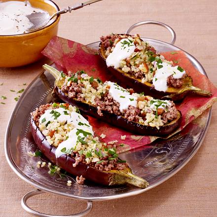 Gefüllte Auberginen Rezept Gefüllte Auberginen Rezept