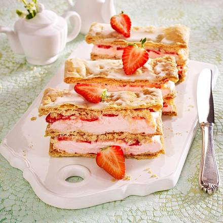 Gefüllte Blätterteigschnitten Rezept Gefüllte Blätterteigschnitten Rezept