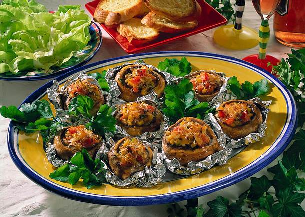 Gefüllte Champignons Rezept Gefüllte Champignons Rezept