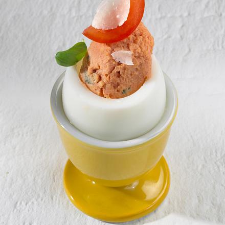Gefüllte Eier mit Tomatencreme Rezept Gefüllte Eier mit Tomatencreme Rezept