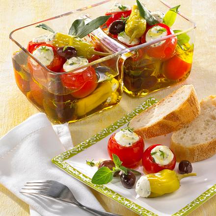 Gefüllte eingelegte Tomaten Rezept Gefüllte eingelegte Tomaten Rezept