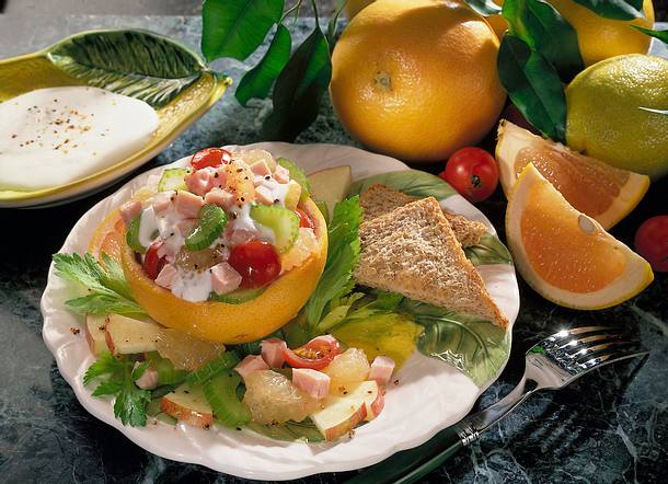 Gefüllte Grapefruit Rezept Gefüllte Grapefruit Rezept