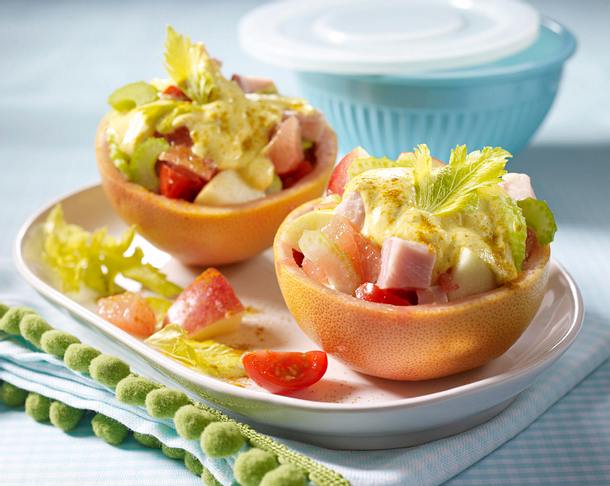 Gefüllte Grapefruit mit Kasseler Rezept Gefüllte Grapefruit mit Kasseler Rezept