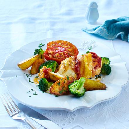Gefüllte Hähnchenfilets mit Speck und Käse Rezept