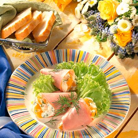 Gefüllte Kasselerröllchen Rezept Gefüllte Kasselerröllchen Rezept