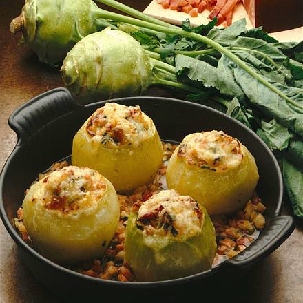 Gefüllte Kohlrabi Rezept Gefüllte Kohlrabi Rezept