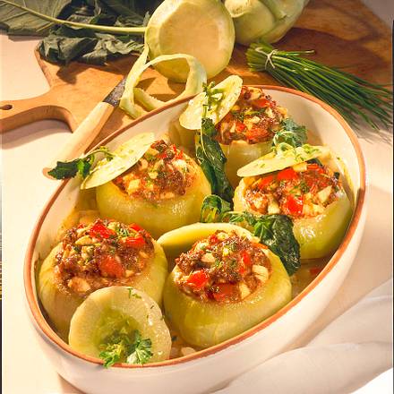 Gefüllte Kohlrabis Rezept Gefüllte Kohlrabis Rezept