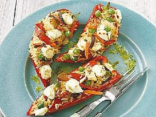 Gefüllte Paprika mit Basmatireis (Julia K.) Rezept