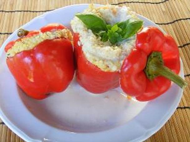 Gefüllte Paprika mit Hirsefülle Rezept Gefüllte Paprika mit Hirsefülle Rezept