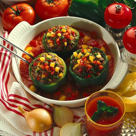 Gefüllte Paprikaschoten Rezept Gefüllte Paprikaschoten Rezept