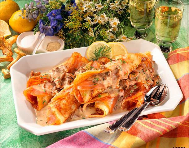 Gefüllte Pfannkuchen Rezept Gefüllte Pfannkuchen Rezept