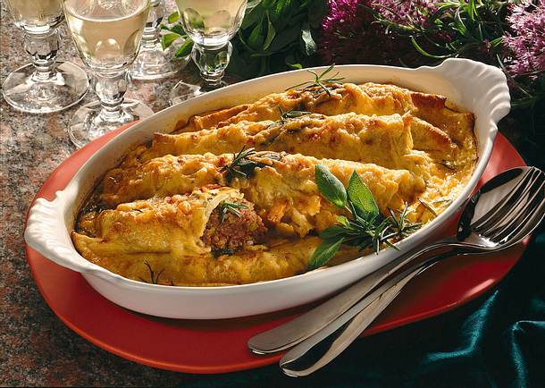 Gefüllte Pfannkuchen Rezept Gefüllte Pfannkuchen Rezept