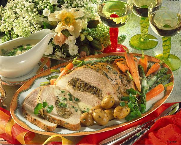 Gefüllte Putenbrust Rezept Gefüllte Putenbrust Rezept