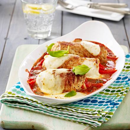 Gefüllte Putenröllchen aus dem Ofen Rezept Gefüllte Putenröllchen aus dem Ofen Rezept