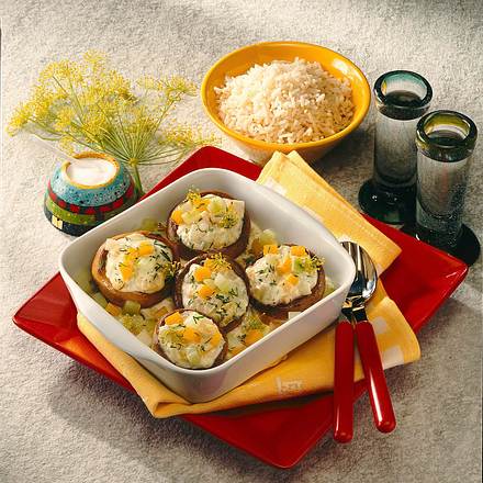 Gefüllte Riesenchampignons Rezept