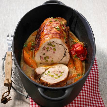 Gefüllte Riesenroulade Rezept Gefüllte Riesenroulade Rezept