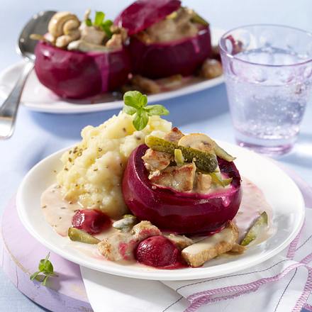 Gefüllte Rote Bete Stroganoff-Art Rezept Gefüllte Rote Bete Stroganoff-Art Rezept