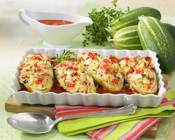 Gefüllte Schmorgurke Rezept Gefüllte Schmorgurke Rezept
