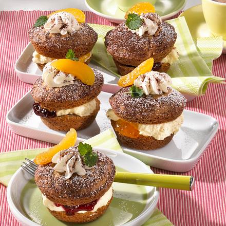 Gefüllte Schoko-Muffins Rezept Gefüllte Schoko-Muffins Rezept