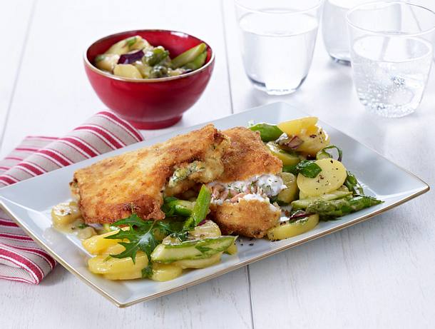 Gefüllte Scholle mit Krabben (Fyldt rodspaette med rejer) Rezept Gefüllte Scholle mit Krabben (Fyldt rodspaette med rejer) Rezept
