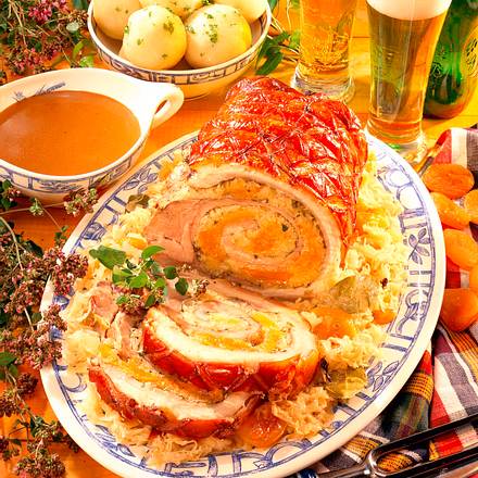 Gefüllte Schweinebauchrolle Rezept