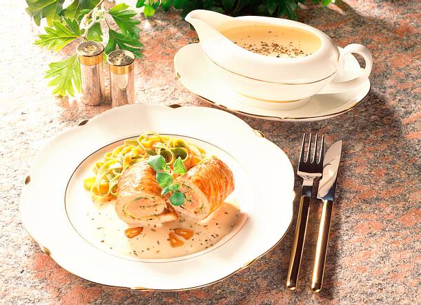 Gefüllte Schweinsrouladen Rezept Gefüllte Schweinsrouladen Rezept