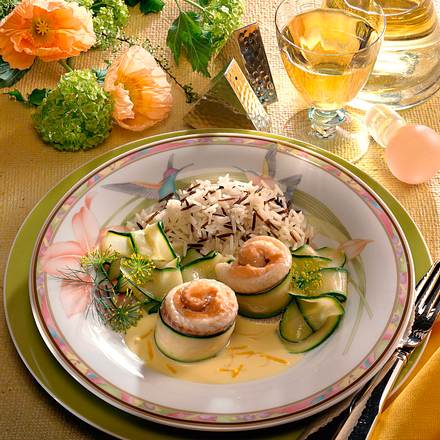 Gefüllte Seezunge mit Zucchini Rezept Gefüllte Seezunge mit Zucchini Rezept