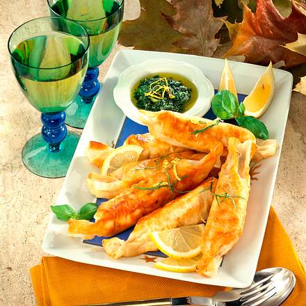Gefüllte Teigblätter Rezept