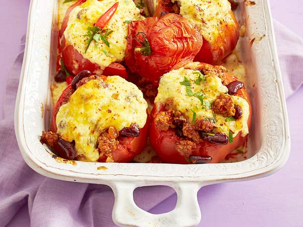 Gefüllte Tomaten con carne Rezept Gefüllte Tomaten con carne Rezept