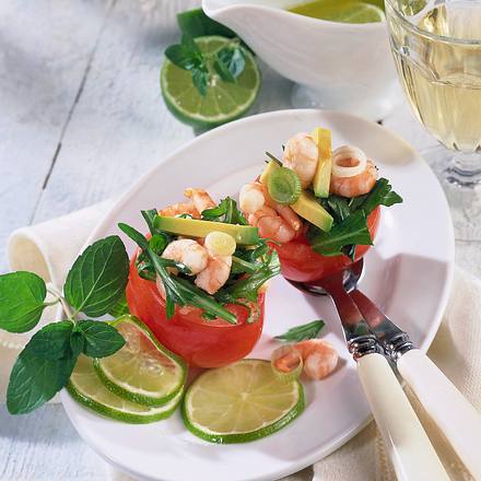 Gefüllte Tomaten mit Shrimps Rezept Gefüllte Tomaten mit Shrimps Rezept