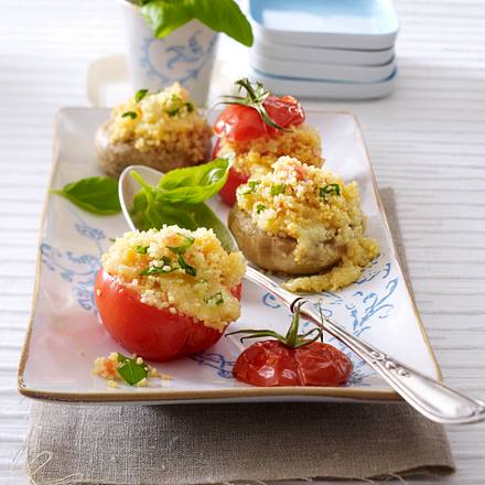 Gefüllte Tomaten und Pilze Rezept Gefüllte Tomaten und Pilze Rezept