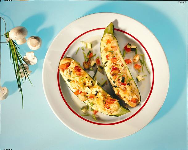 Gefüllte Zucchini Rezept Gefüllte Zucchini Rezept