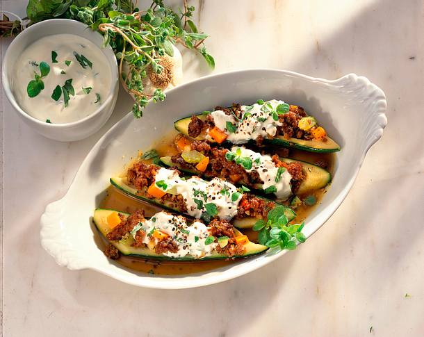 Gefüllte Zucchini Rezept Gefüllte Zucchini Rezept