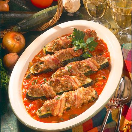 Gefüllte Zucchini Rezept Gefüllte Zucchini Rezept
