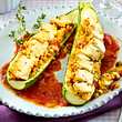 Vegetarisch gefüllte Zucchini mit Bulgur - Foto: House of Food / Bauer Food Experts KG