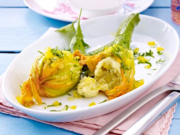 Gefüllte Zucchiniblüten Rezept