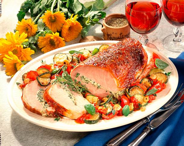 Gefüllter Kasselerbraten Rezept Gefüllter Kasselerbraten Rezept