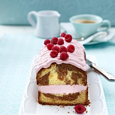 Gefüllter Marmorkuchen mit Himbeercreme Rezept