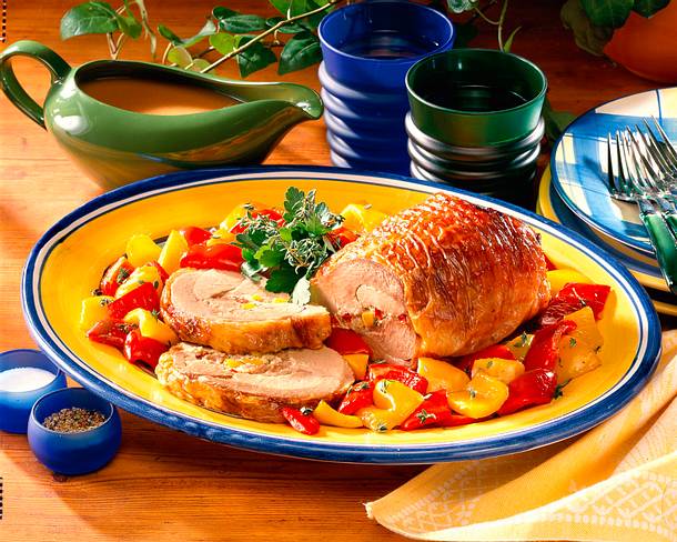 Gefüllter Putenbraten Rezept Gefüllter Putenbraten Rezept