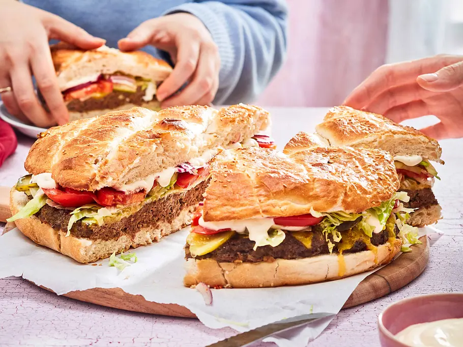 Gefülltes Fladenbrot Rezept Gefülltes Fladenbrot Rezept