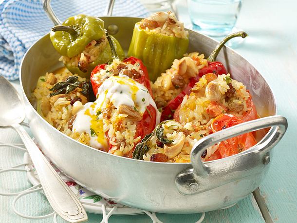 Gefülltes Gemüse mit Mandelreis Rezept