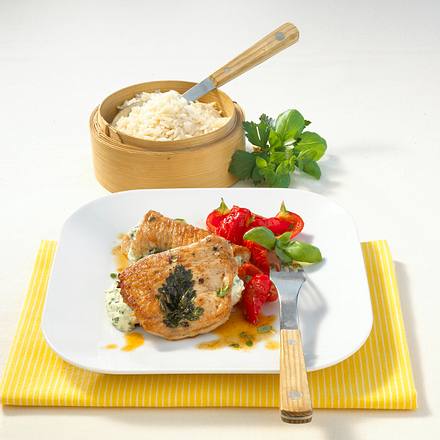 Gefülltes Putenschnitzel Rezept Gefülltes Putenschnitzel Rezept