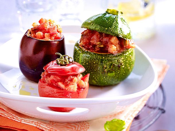Gefülltes Sommergemüse mit Schinken Rezept Gefülltes Sommergemüse mit Schinken Rezept
