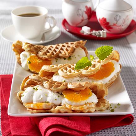 Gefülltes Waffelomelett Rezept Gefülltes Waffelomelett Rezept